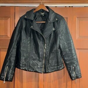 Vintage Nicole Miller Vegan Motorcycle Jacket